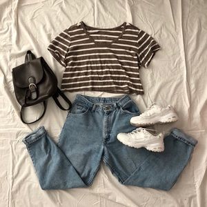 Striped Crop Top